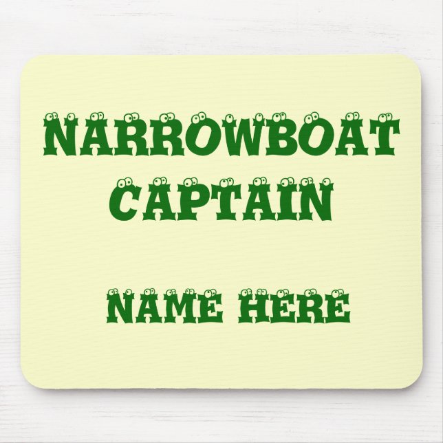 CANAL BOATS MOUSE MAT (Front)