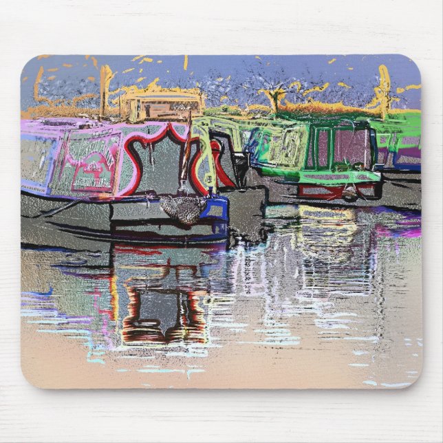 CANAL BOATS MOUSE MAT (Front)
