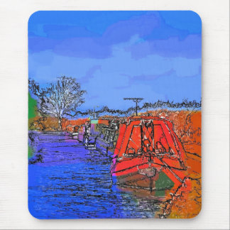 CANAL BOATS MOUSE MAT