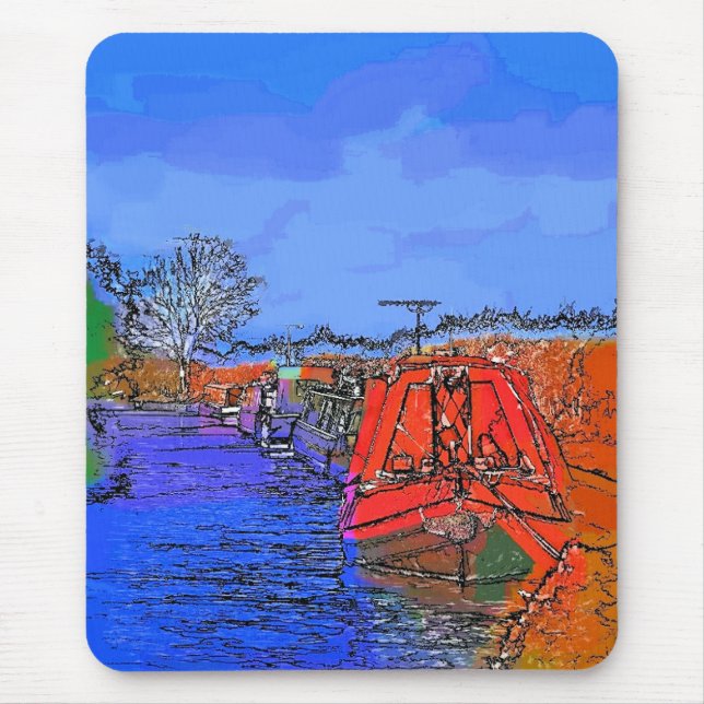 CANAL BOATS MOUSE MAT (Front)
