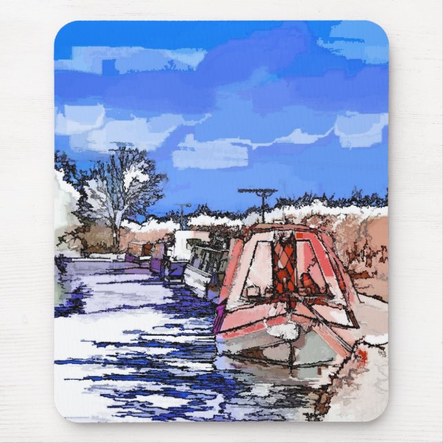 CANAL BOATS MOUSE MAT (Front)