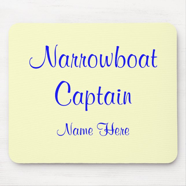 CANAL BOATS MOUSE MAT (Front)