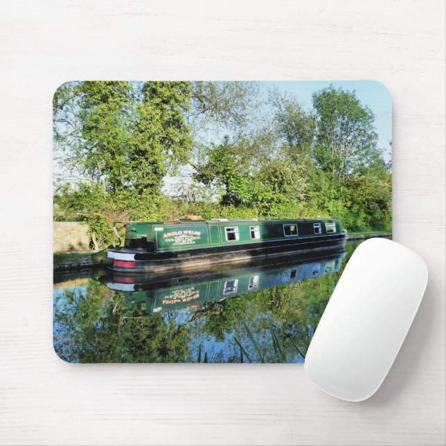 CANAL BOATS MOUSE MAT (With Mouse)