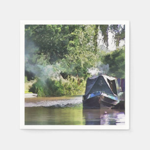 CANAL BOATS NAPKIN