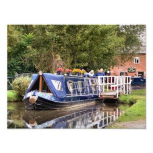CANAL BOATS PHOTO PRINT