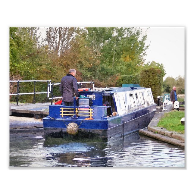 CANAL BOATS PHOTO PRINT (Front)