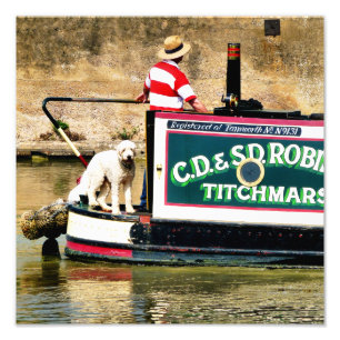 CANAL BOATS PHOTO PRINT