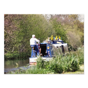 CANAL BOATS PHOTO PRINT