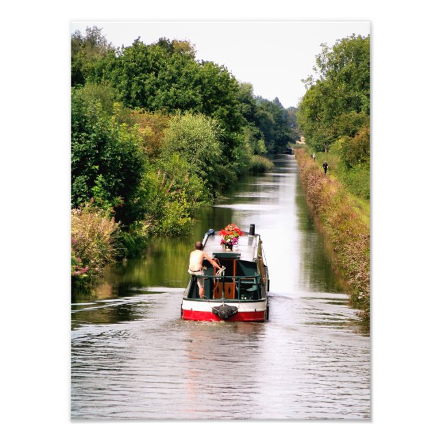 CANAL BOATS PHOTO PRINT (Front)