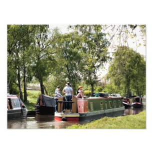 CANAL BOATS PHOTO PRINT