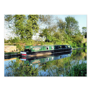 CANAL BOATS PHOTO PRINT