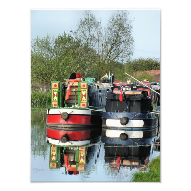 CANAL BOATS PHOTO PRINT (Front)