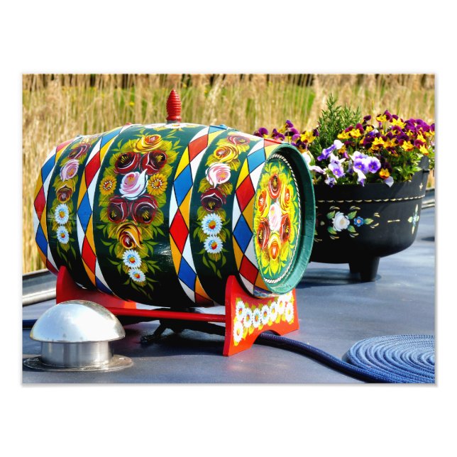 CANAL BOATS PHOTO PRINT (Front)