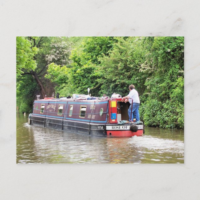 CANAL BOATS POSTCARD (Front)