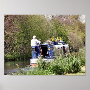 CANAL BOATS POSTER