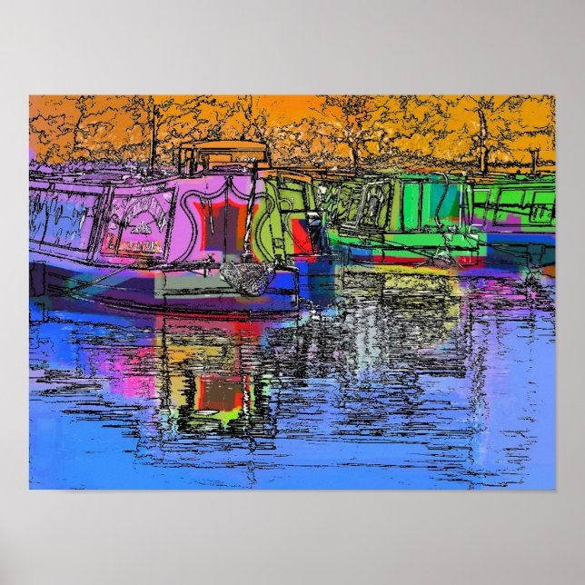 CANAL BOATS POSTER (Front)