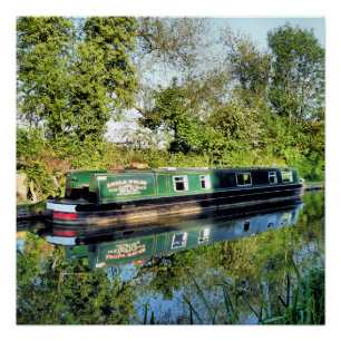 CANAL BOATS POSTER