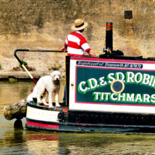 CANAL BOATS POSTER