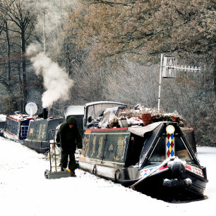 CANAL BOATS POSTER