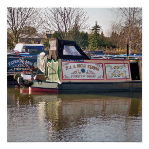 CANAL BOATS POSTER