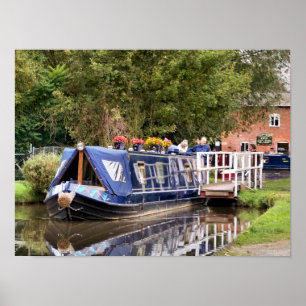 CANAL BOATS POSTER