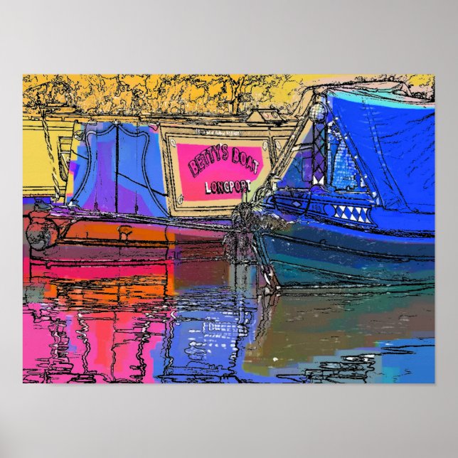 CANAL BOATS POSTER (Front)