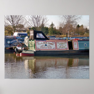 CANAL BOATS POSTER