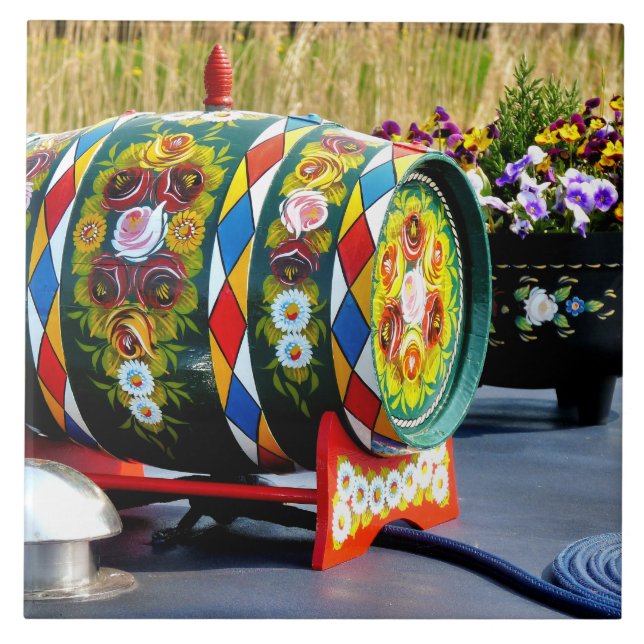 CANAL BOATS TILE (Front)