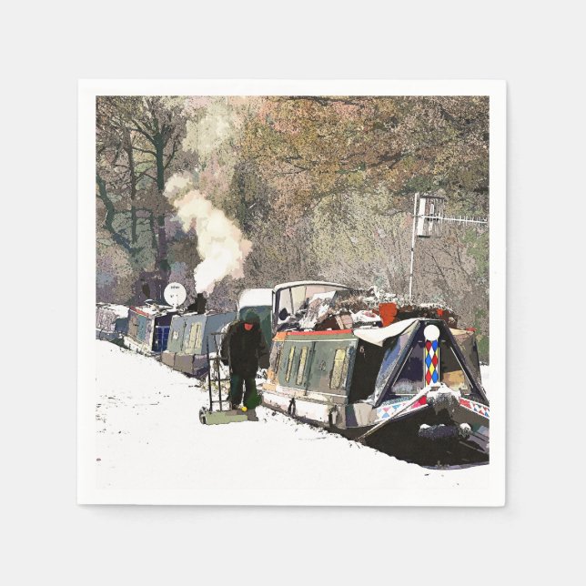 CANAL BOATS UK NAPKIN (Front)