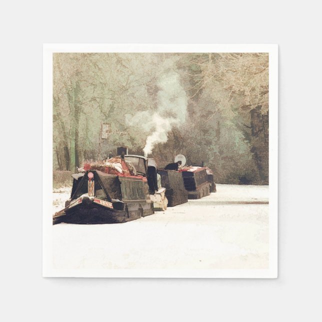 CANAL BOATS UK NAPKIN (Front)