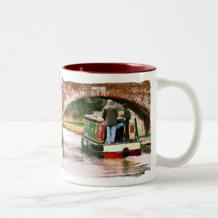 CANAL BOATS UK Two-Tone COFFEE MUG