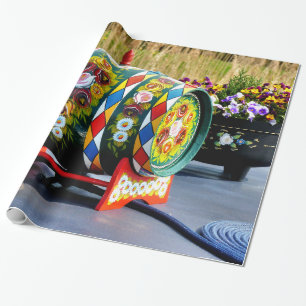 CANAL BOATS WRAPPING PAPER
