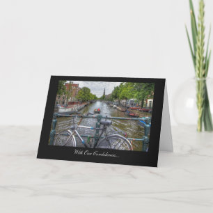 Canal Bridge View - With Our Condolences Card