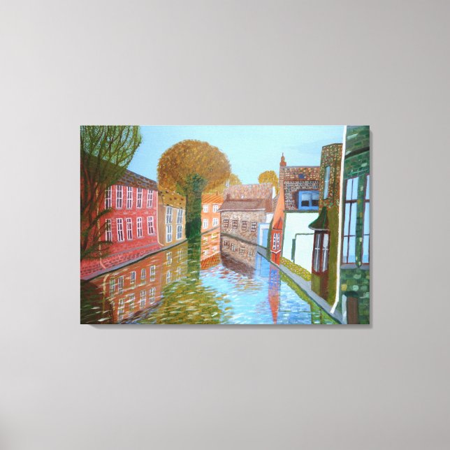 Canal  Brugge canvas Print (Front)