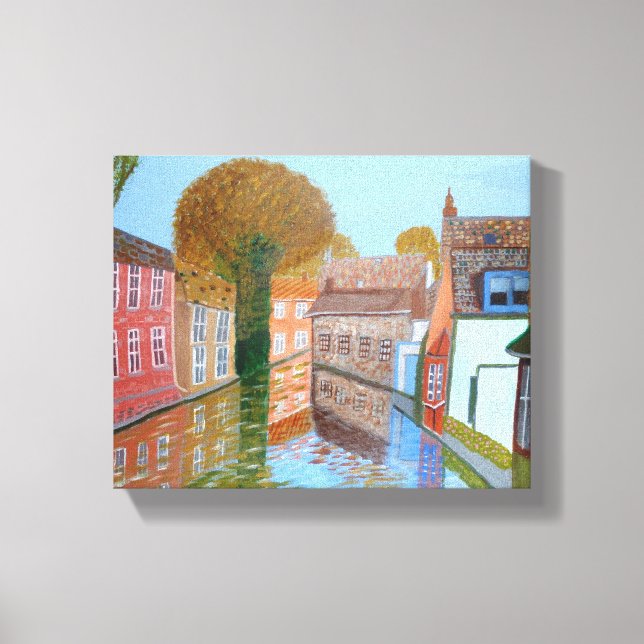 Canal  Brugge canvas Print (Front)