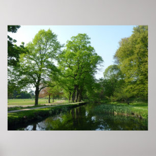 Canal - Bute Park, Cardiff Poster