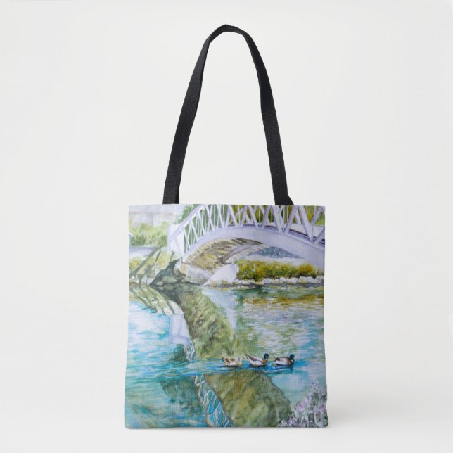 Canal Crossing Tote Bag (Front)