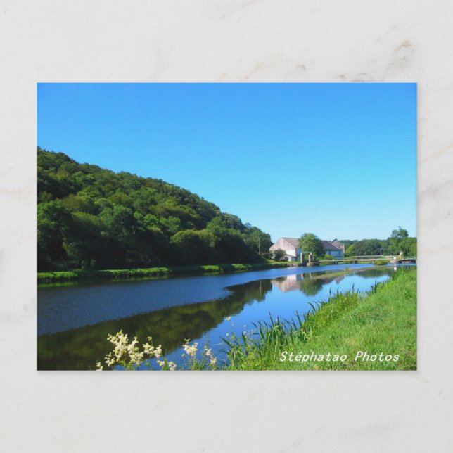 Canal de Nantes à Brest BRETAGNE FRANCE Postcard (Front)