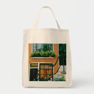 Canal house in Amsterdam Tote Bag