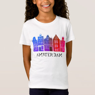 Canal House Row Amsterdam Holland Dutch Colourful T-Shirt