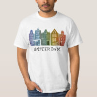 Canal House Row Amsterdam Holland Dutch Rainbow
