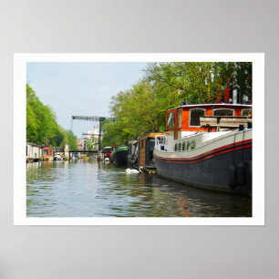 Canal in Amsterdam Poster