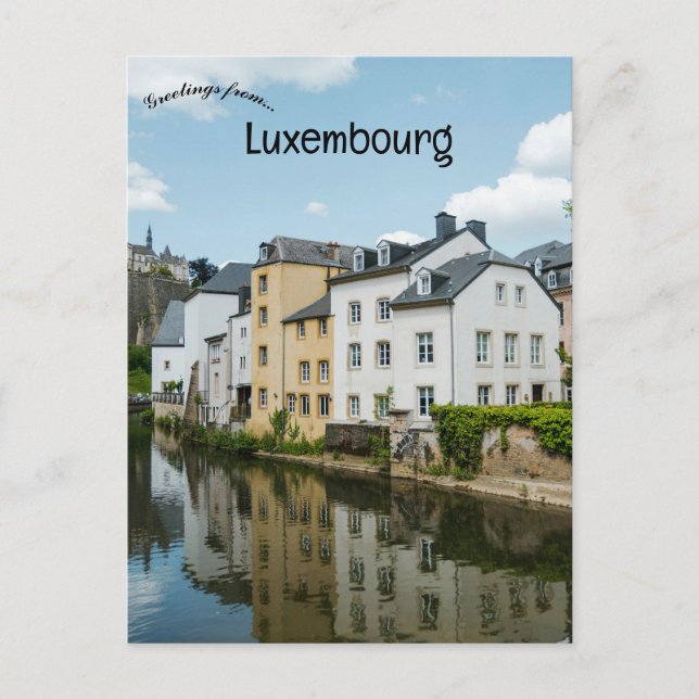 Canal in Luxembourg Postcard (Front)