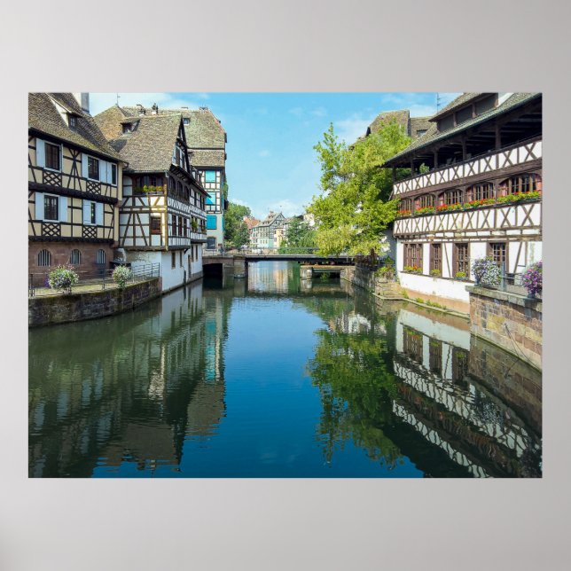 canal in Strasbourg France Poster (Front)