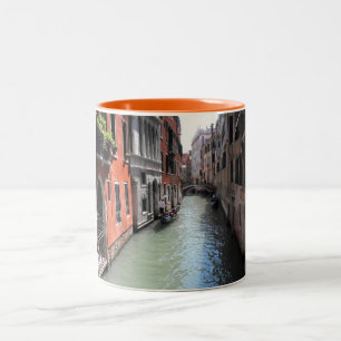 Canal in Venice, Italy Two-Tone Coffee Mug