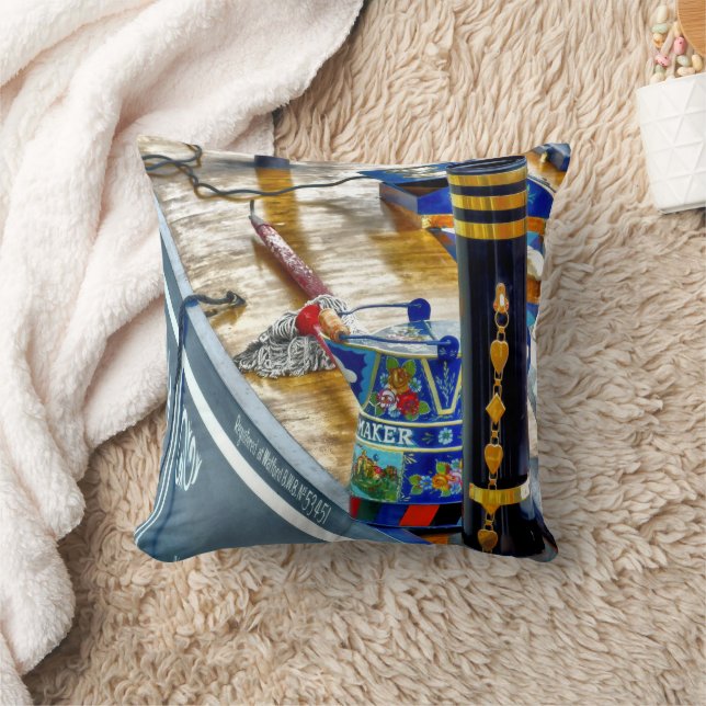 CANAL NARROWBOAT  CUSHION (Blanket)