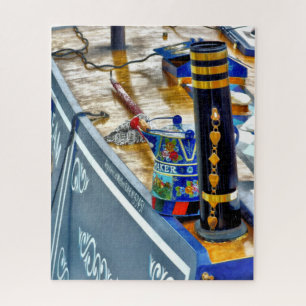 CANAL NARROWBOAT  JIGSAW PUZZLE