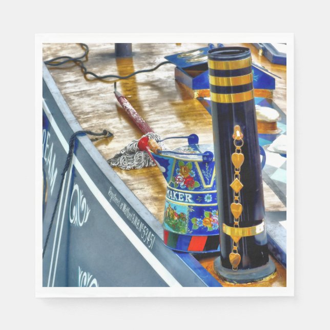 CANAL NARROWBOAT  NAPKIN (Front)