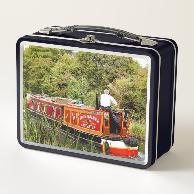 CANAL NARROWBOATS METAL LUNCH BOX (Front)