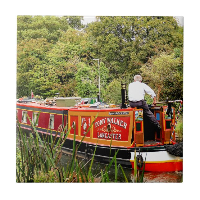CANAL NARROWBOATS TILE (Front)
